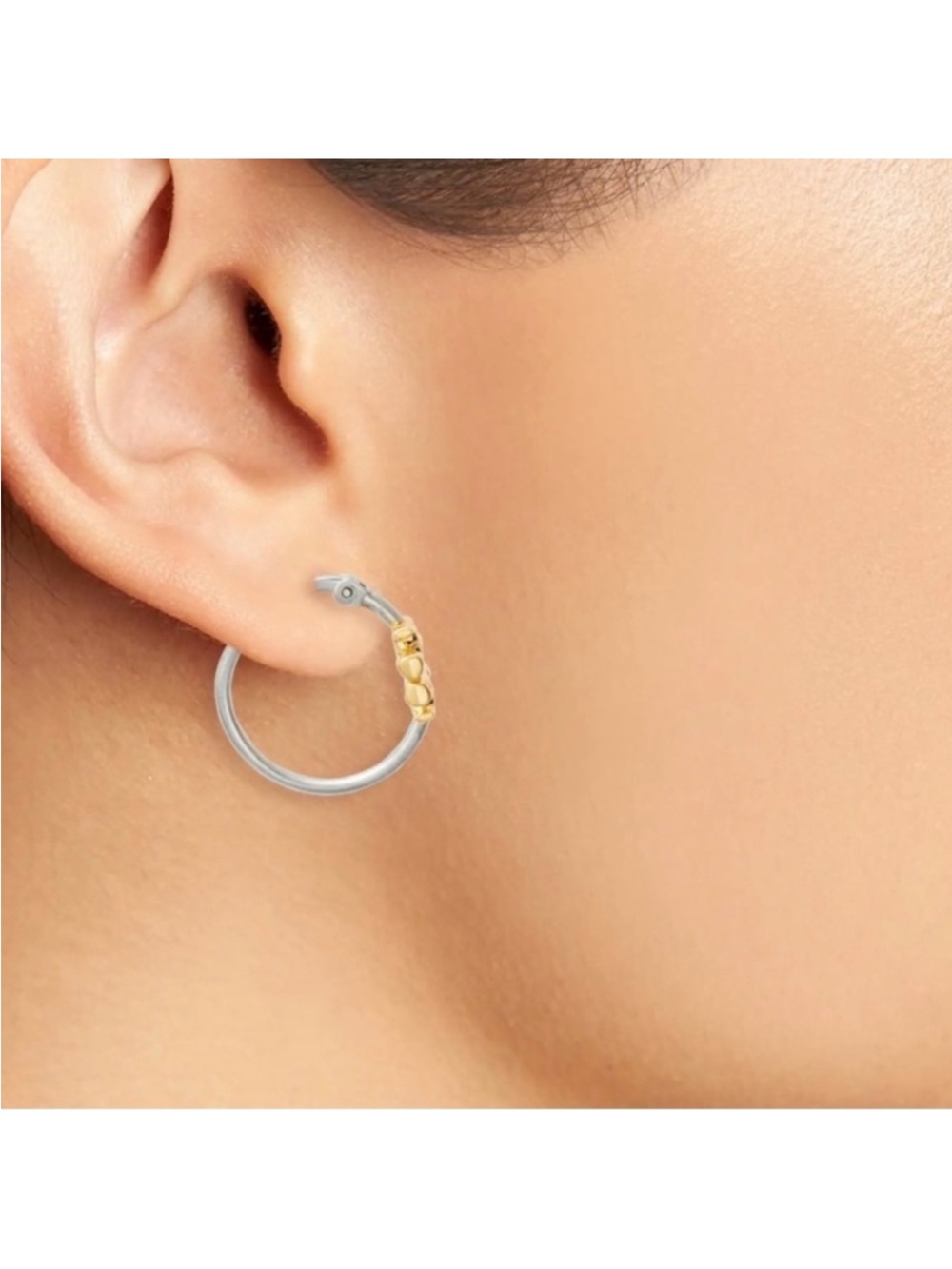 Tory Burch Eleanor Hoop Earrings NWOT - Picture 3 of 3